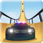 US Police Mega Ramp Car Stunts Racing Cop Driving