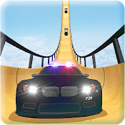 US Police Mega Ramp Car Stunts Racing Cop Driving